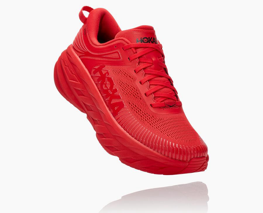 Hoka One One Bondi 7 Löparskor Herr - Röda - JANHG-5041